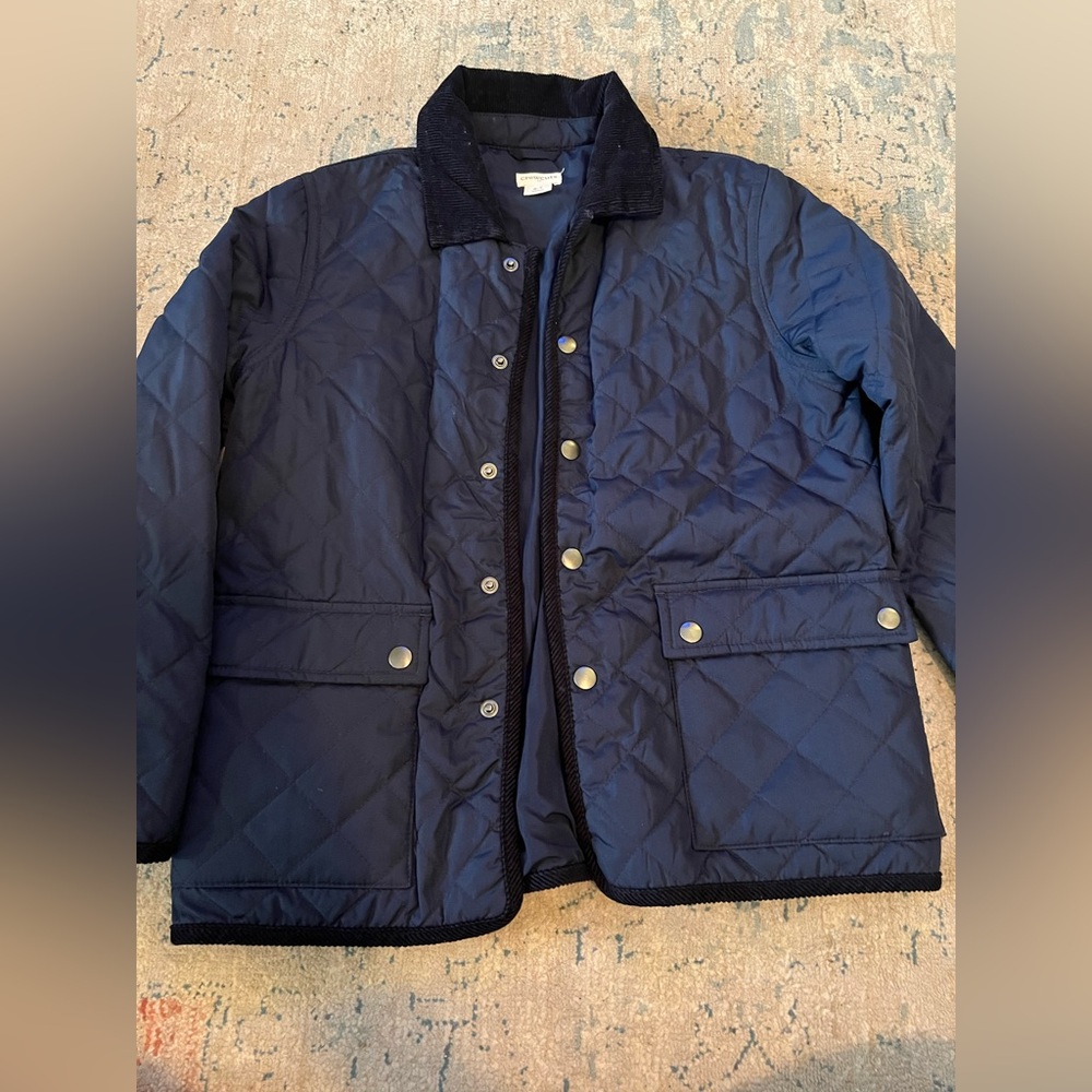 Boy’s CrewCuts Quilted Navy Jacket